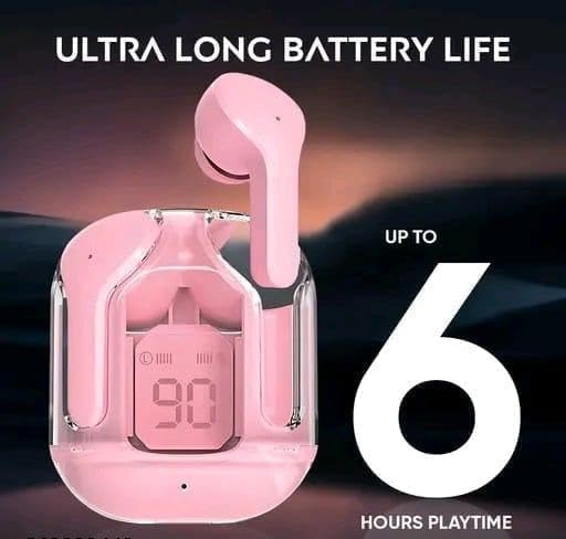 UltraPods Max True Wireless Earbuds with Bluetooth 5.1, Enhanced Sound Quality, Touch Control,Long Playtime Life, Noise Cancellation & Comfortable Fit (Pink-1)