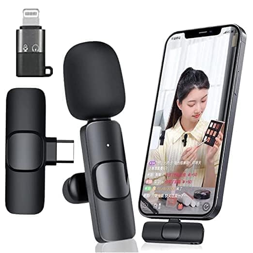 K8 Wireless Clip Microphone – Portable Mini Mic with Universal Type-C for All Devices