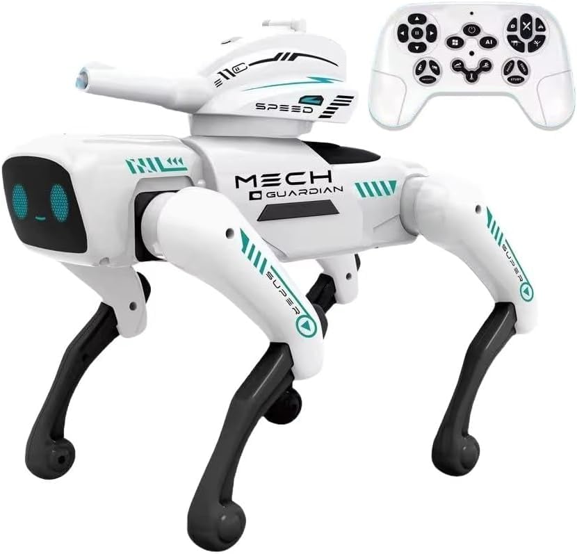 Zavli AI Smart Combat Robot Dog | 2-in-1 App & Remote Control with Water-Bomb Launcher, Voice & Coding | STEM Toy for Kids