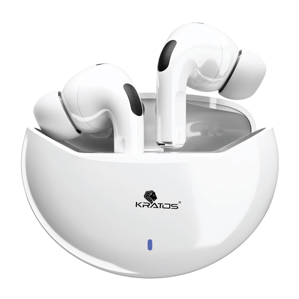 Kratos TW02 Ear Buds Wireless with 60H Playtime, Noise Isolation & Clear Calls, Bluetooth Earbuds with Voice Assistant, Ear Buds with Bluetooth V 5.3 & with Type C Fast Charging, IPX5 TWS Earphones