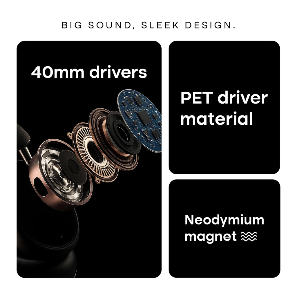 Zavli Infinity XR Wireless Headphones | 120H Playtime, ANC & Spatial Audio | Bluetooth V6.0 (Forest Green)