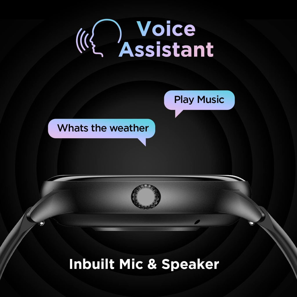 ZAVLI  Smart Watch 1.38” HD Display, Bluetooth Calling, AI Voice Assistant, 120 Sports Modes, IP67 Waterproof, SpO₂ Monitor, Smart Watch for Men & Women – Black