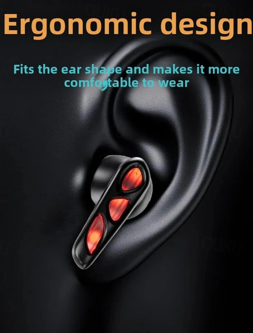 Alien Truly Wireless Earbuds TWS | 40ms Low Latency Gaming | Upto 50Hrs Playtime | Bluetooth V5.4 | Quad Mics with AI-ENC Calling | Breathing LED Lights. (White)