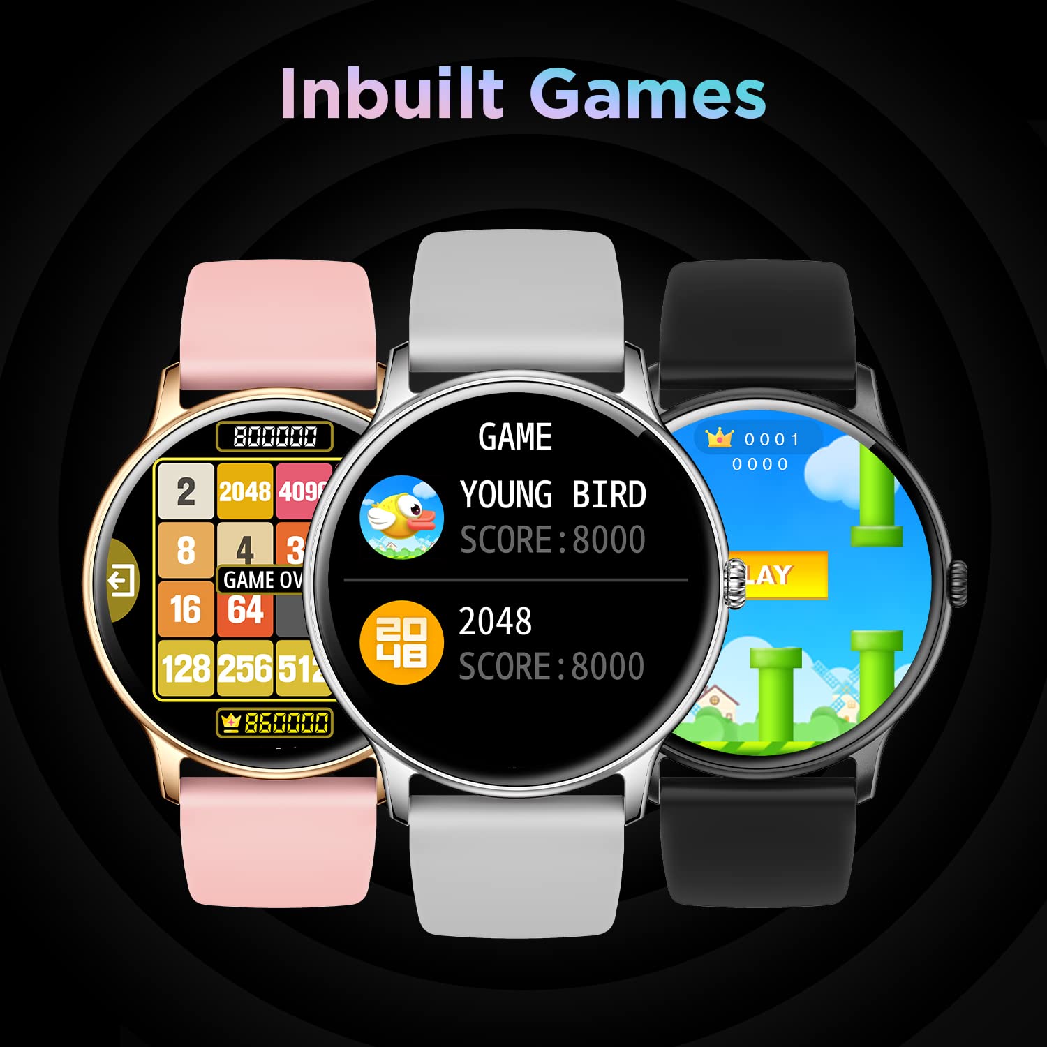 ZAVLI  Smart Watch 1.38” HD Display, Bluetooth Calling, AI Voice Assistant, 120 Sports Modes, IP67 Waterproof, SpO₂ Monitor, Smart Watch for Men & Women – Black