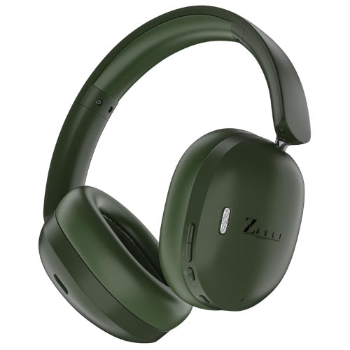 Zavli Infinity XR Wireless Headphones | 120H Playtime, ANC & Spatial Audio | Bluetooth V6.0 (Forest Green)