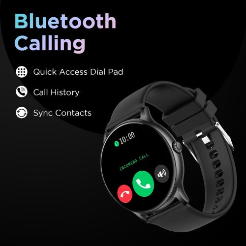 ZAVLI  Smart Watch 1.38” HD Display, Bluetooth Calling, AI Voice Assistant, 120 Sports Modes, IP67 Waterproof, SpO₂ Monitor, Smart Watch for Men & Women – Black