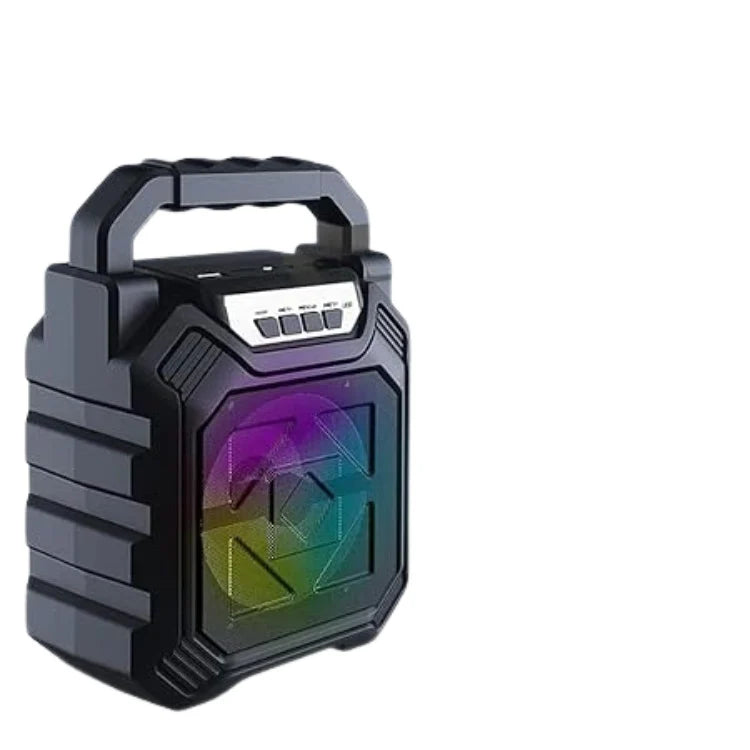 Zavli BeatBox Lite Mini Bluetooth Speaker | Portable Wireless Speaker with LED Light, Deep Bass & HD Sound (Black)